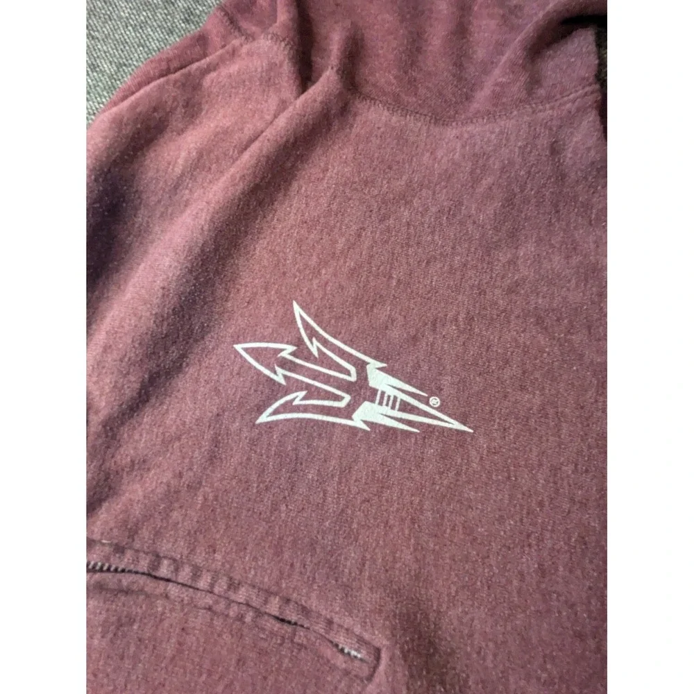 Arizona State Sun Devils Jacket Medium Red NCAA College Logo Pullover Sweatshirt